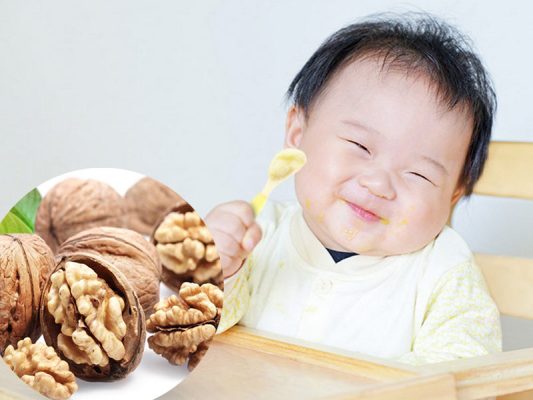 Cách nấu cháo với hạt óc chó cho trẻ